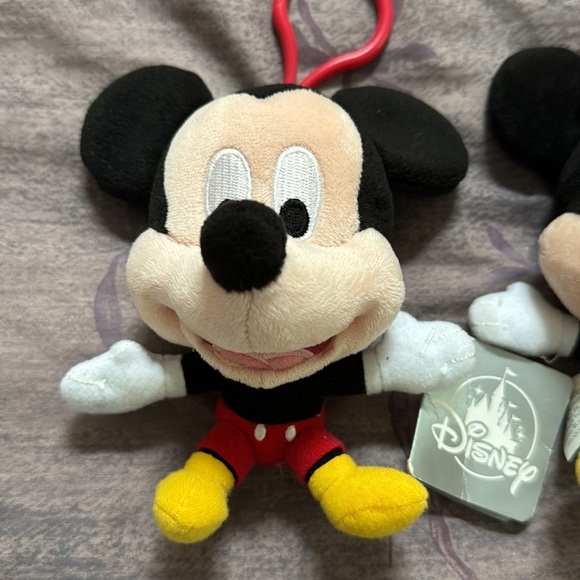 Mickey and Minnie hanging plush toys. Perfect for a backpack. In good condition. - Picture 2 of 6